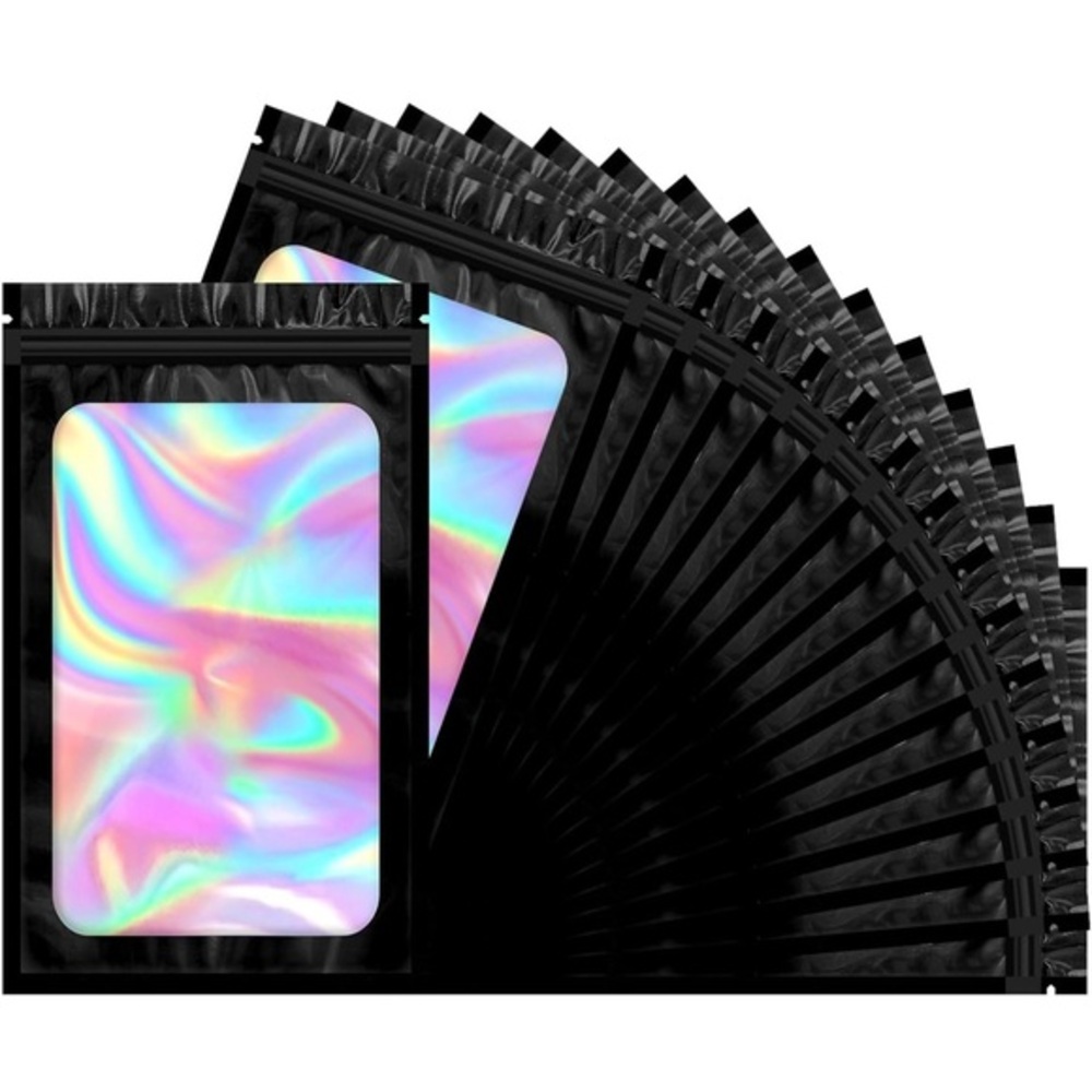 20 ct Mylar Bags, Holographic Small bags, 2.4” x 3.9”